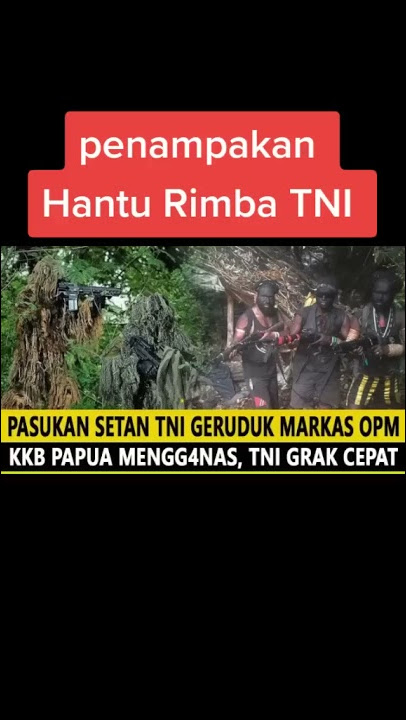 Penampakan Hantu Rimba TNI #tni #hanturimba #penampakan