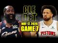 Cleveland Cavaliers Vs Detroit Pistons Full Game 7 Highlights May 17 2026 NBA Playoffs 