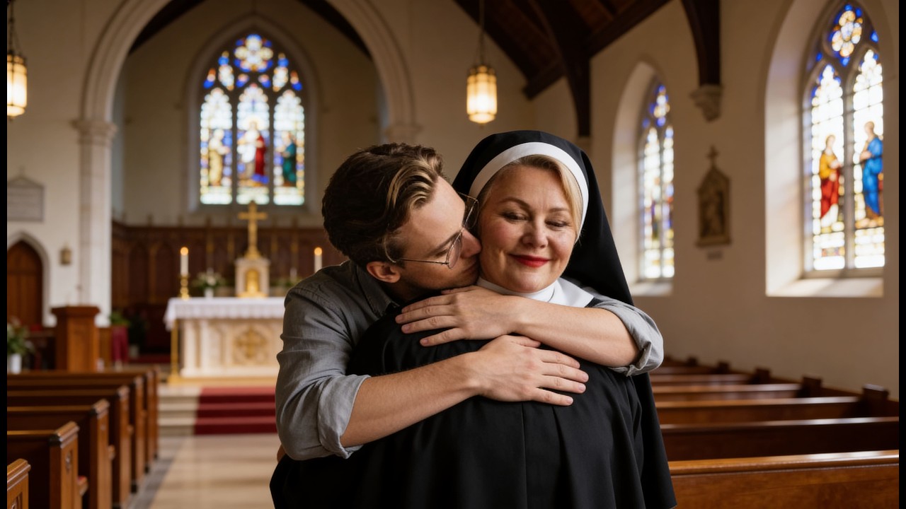 La esposa del pastor, 57, me usó sobre el altar mientras el pueblo rezaba por su marido.