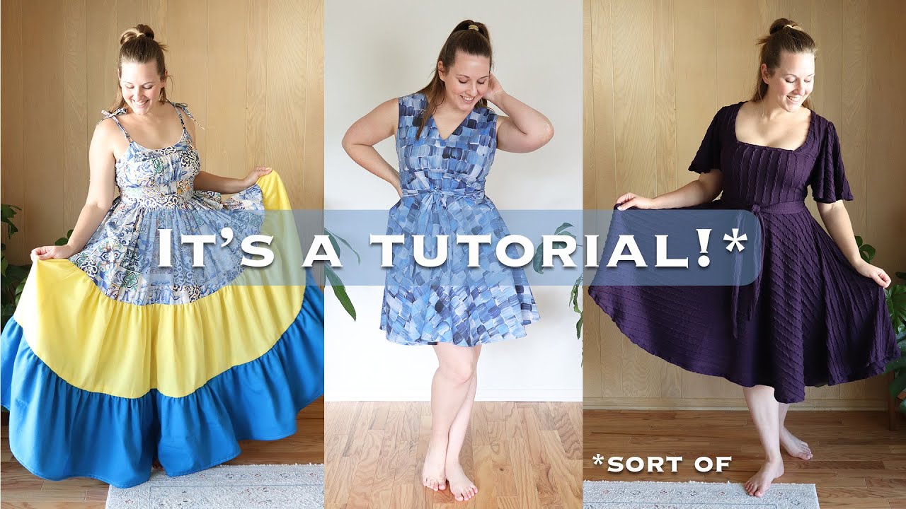 How to Make An Adjustable Split Side Dress (or Two) 