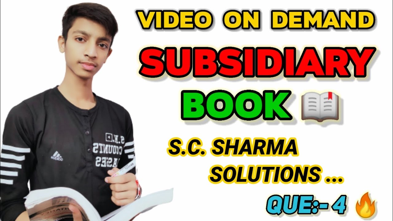 subsidiary book sale book sales book class 11 subsidiary book class 11 accounts solution 4