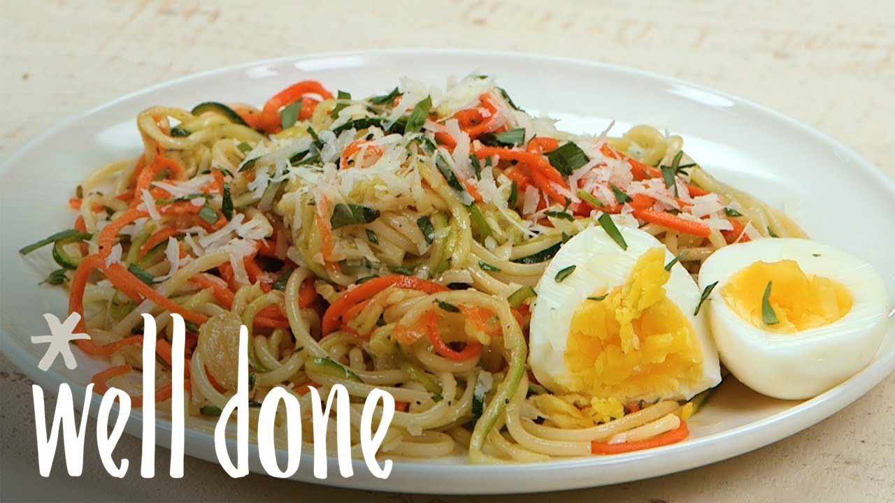 How To Make Carrot And Zucchini Pasta | Recipe | Well Done