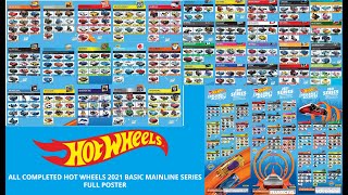 All Completed Hot Wheels 2021 Basic Mainline Series Full Poster