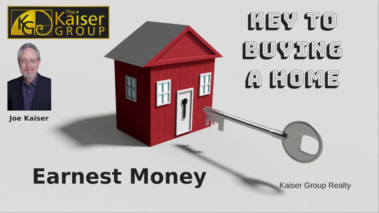 👍Buying A 🏡House What Is Earnest Money YouTube