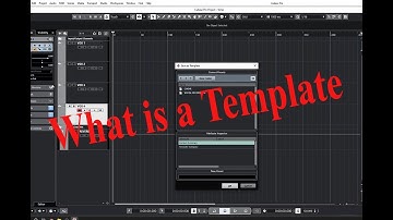 How to Create a Template | Cubase 11