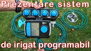 Prezentare sistem de irigat programabil computer si vana de la FOR-Q cu aspersor Gardena