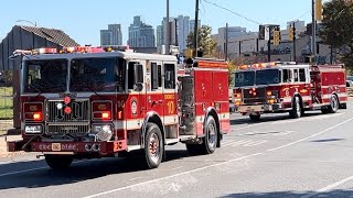 Firetrucks Ambulances Responding Compilation - Baltimore City/Mutual Aid Companies in Baltimore City