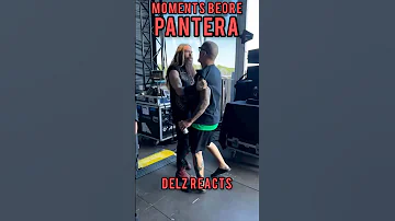 Pantera moments before hitting the stage with Phil anselmo