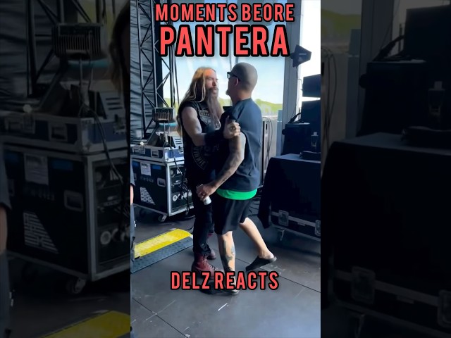 Pantera moments before hitting the stage with Phil anselmo class=