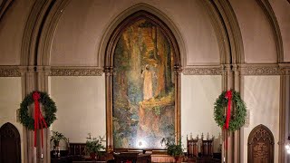 New Bedford Preservation Society 2023 Holiday Tour  - 1st Unitarian Church with Huge Tiffany Mural
