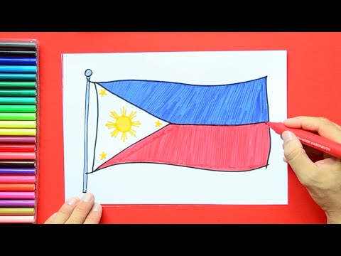 How to draw the National flag of Philippines
