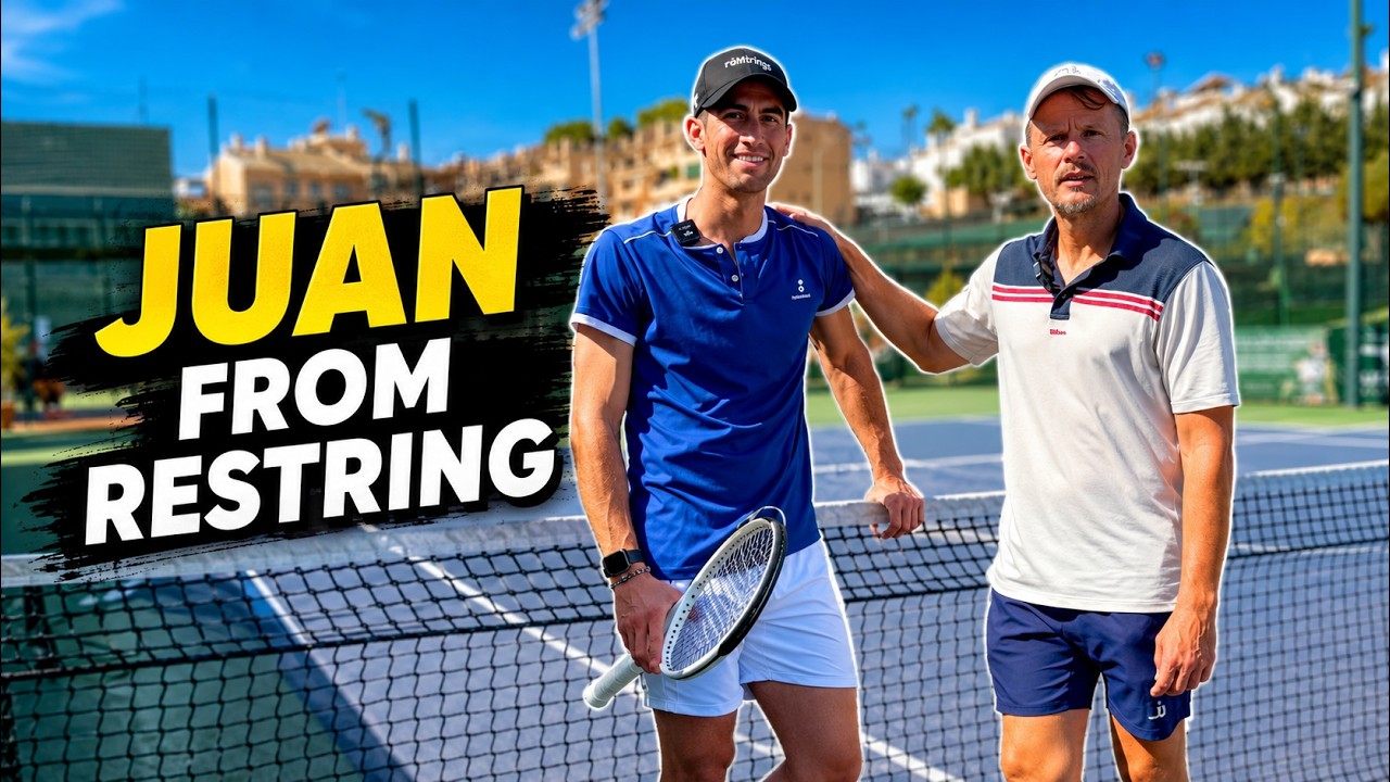 Juan from reString came to test racquets and talk strings