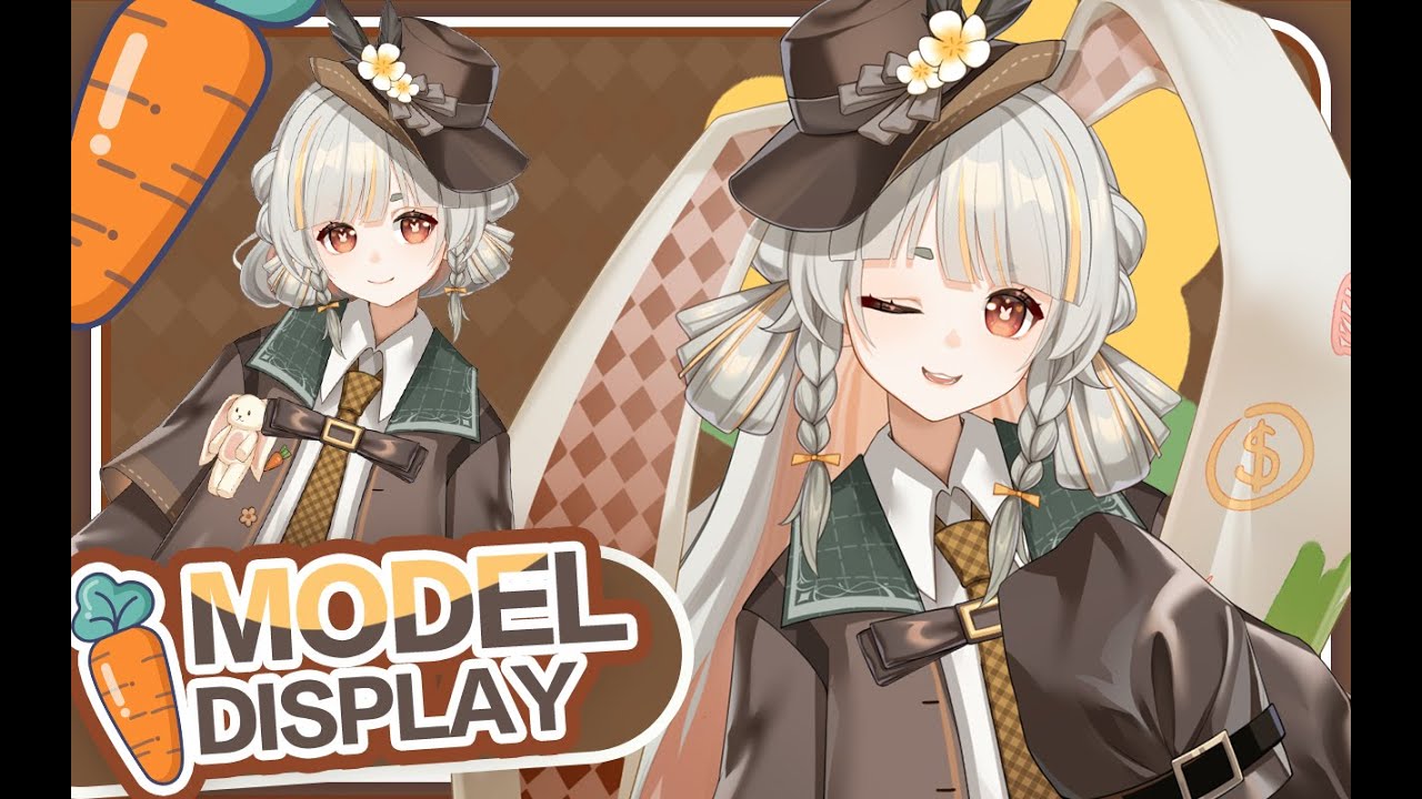 Live2d Showcase】イギリス風うさぎ娘/Detective Bunny - YouTube