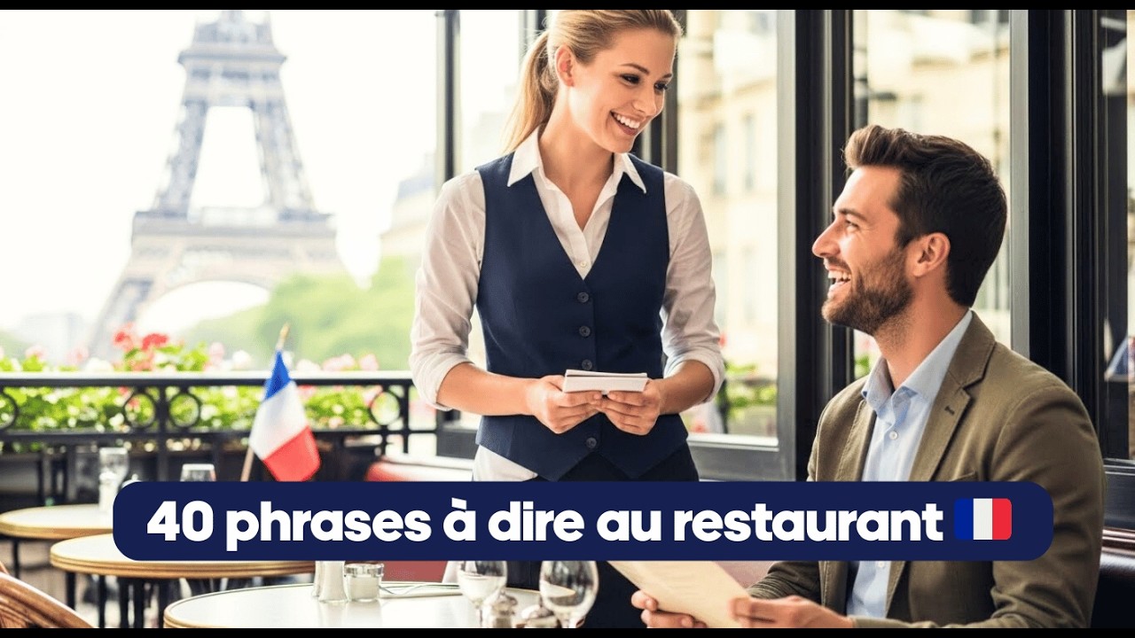 40 phrases en français pour tout comprendre au restaurant 🇫🇷 | Podcast immersif