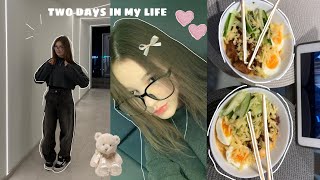 ♡TWO DAYS IN MY LIFE♡:cooking, walking, eating🎀🤍