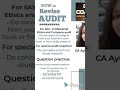 CA Final Audit Strategy🤫📖#shorts #audit