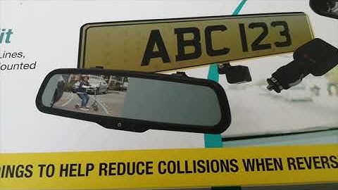 Echo Master reverse camera unboxing & basic fitter install info