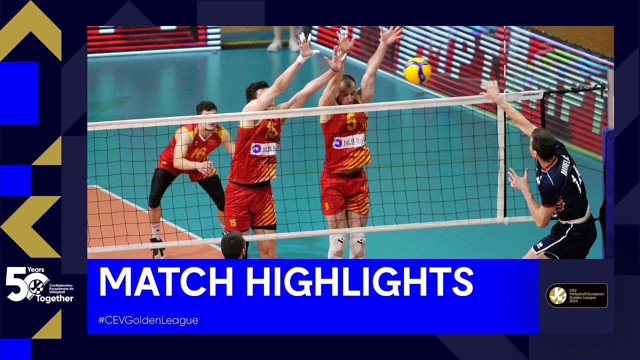 Highlights | North Macedonia vs. Croatia I CEV Volleyball European Golden League 2023