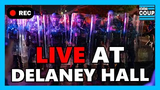 🚨BREAKING: COPS BLOCK Protesters From Delaney Hall ICE Prison Before PROTEST CURFEW