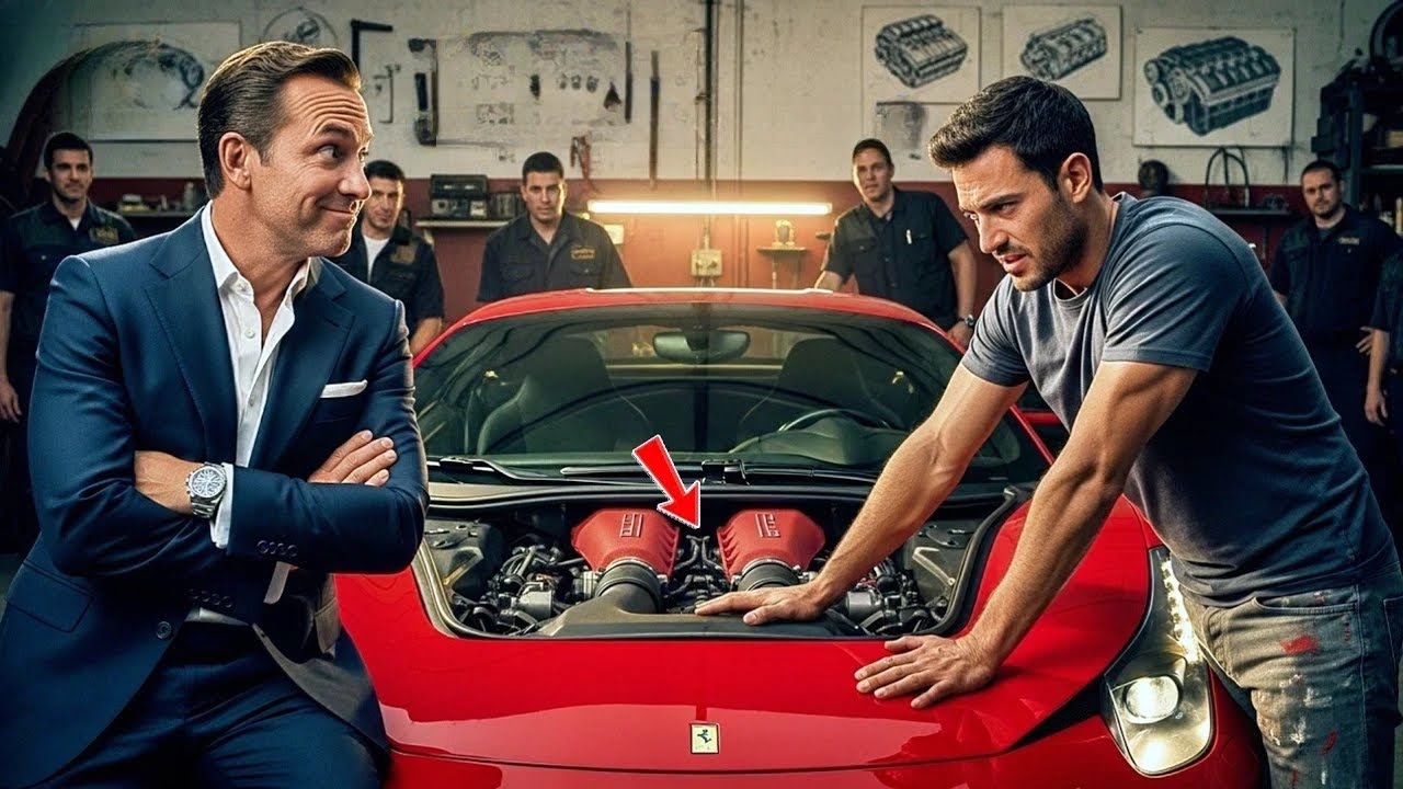 **CEO millonario se burla de mecánico callejero — al día siguiente Ferrari lo llama genio**