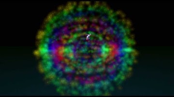 Rainbow nebula particle in second life