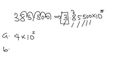 Use exponential notation to express the number 385,500 to a. one significant figure. b. two signifi…