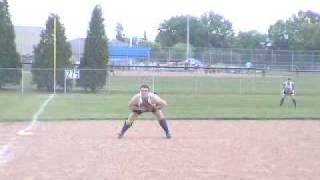 Alli D, Dive Stop, and Throw from the knees