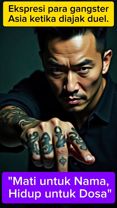Ekspresi para gangster Asia ketika diajak duel  #GangsterAsia#DuelKehormatan#EkspresiSeram