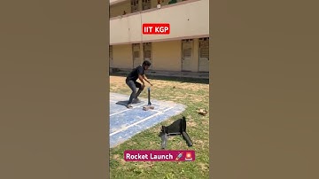 Rocket Launch Trail in IIT KGP #iitkgp #shorts