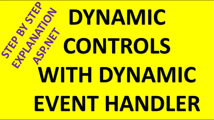 How to add dynamic controls in ASP NET with Addeventhandler
