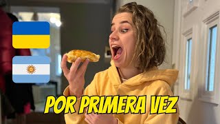 🇦🇷 🇺🇦 MI NOVIA UCRANIANA COCINA EMPANADAS POR PRIMERA VEZ 😱 - CULTURA ARGENTINA 🇦🇷 🇺🇦