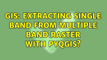 GIS: Extracting single band from multiple band raster with PyQGIS?
