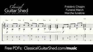 Thumbnail for Chopin: Funeral March - Free Classical Guitar Sheet Music
