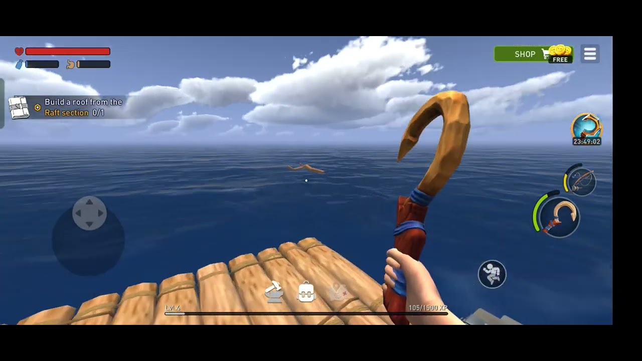 Hobman Raft Raft survival gameplay part 1 #ocean survival nomad - YouTube