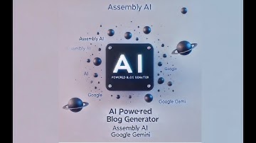 Django AI Blog Generator with Google GEMINI And ASSEMBLY AI