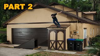 Building a Mega Ramp Off the Roof of Our Parents House | Part 2 of 4