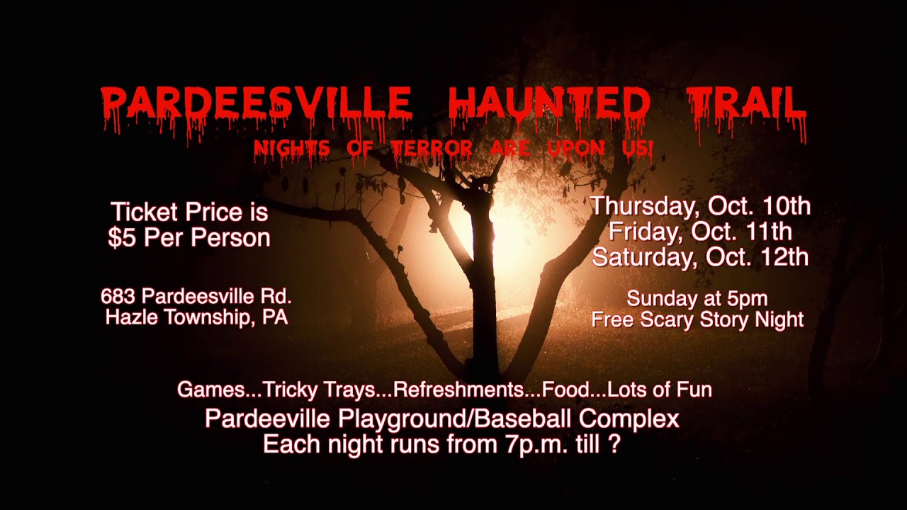 Pardeesville Haunted Trail V2 2019 YouTube