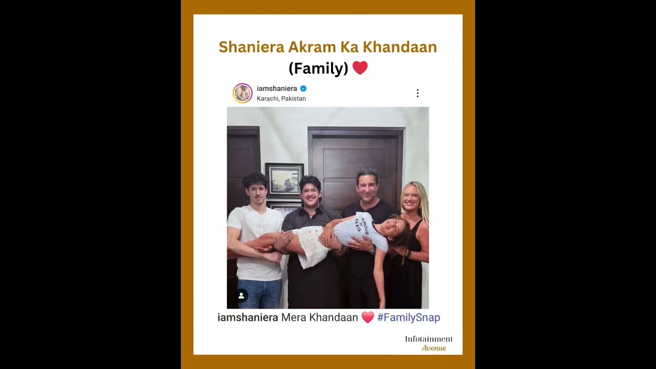 Wasim Akram With Family | 