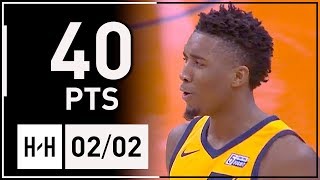 Donovan Mitchell Full Highlights Jazz vs Suns (2018.02.02) - 40 Points, NASTY Shooting!