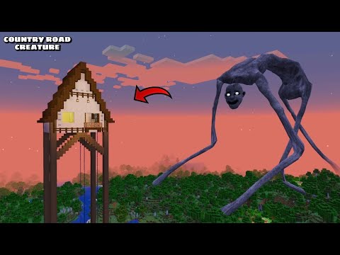 i Found Scariest COUNTRY ROAD CREATURE ARRIVAL 😱 in Minecraft | Minecraft Horror |