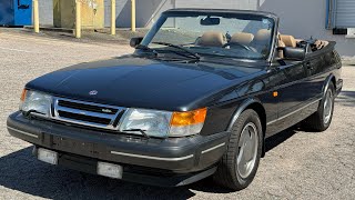 1994 Saab 900 Turbo Convertible Commemorative Edition 5-Speed Driving 1994 Saab 900 Hatchback