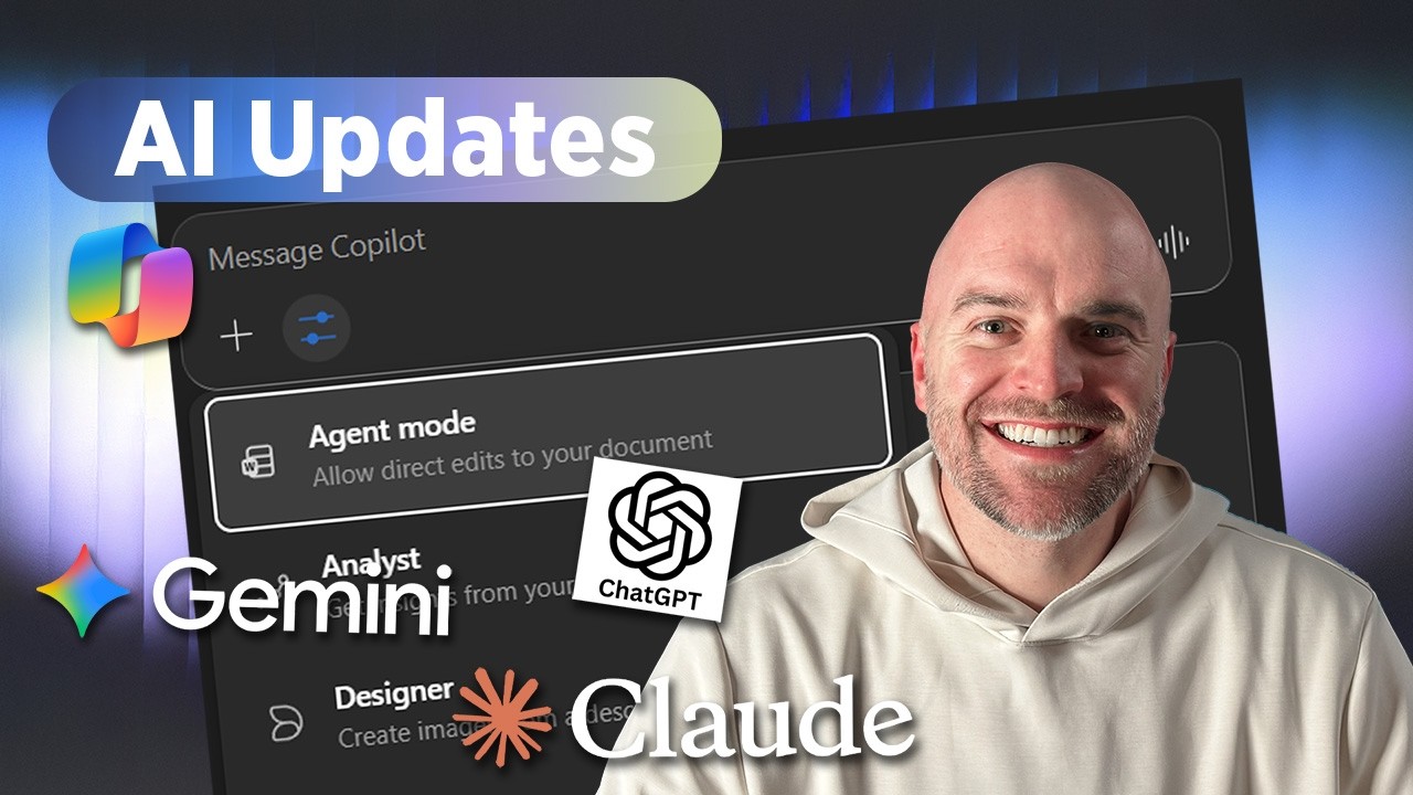 AI Updates | Copilot Agent Mode, Claude Cowork, and more... - YouTube