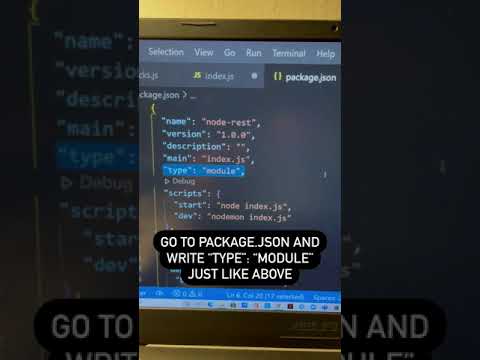Use import instead of require in Nodejs #shorts