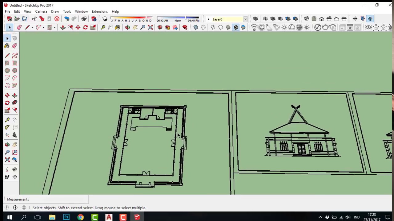 CARA Import Denah AUTOCAD Ke SKETCHUP YouTube