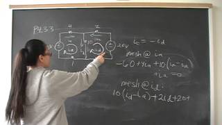 Mesh Currents P4.33 Nilsson Riedel Electric Circuits 9E Solution