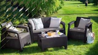 Meble Ogrodowe Dla 4 Osób Technorattan Piękny Ogród
