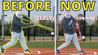 How To Fix An EARLY Baseball Swing IMMEDIATELY...Without Changing Your Swing