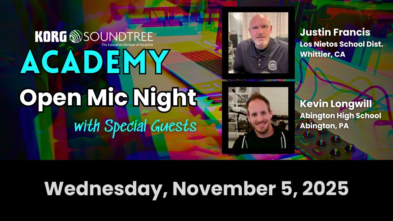 Music Tech Open Mic Night with Justin Francis and Kevin Longwill - LIVESTREAM