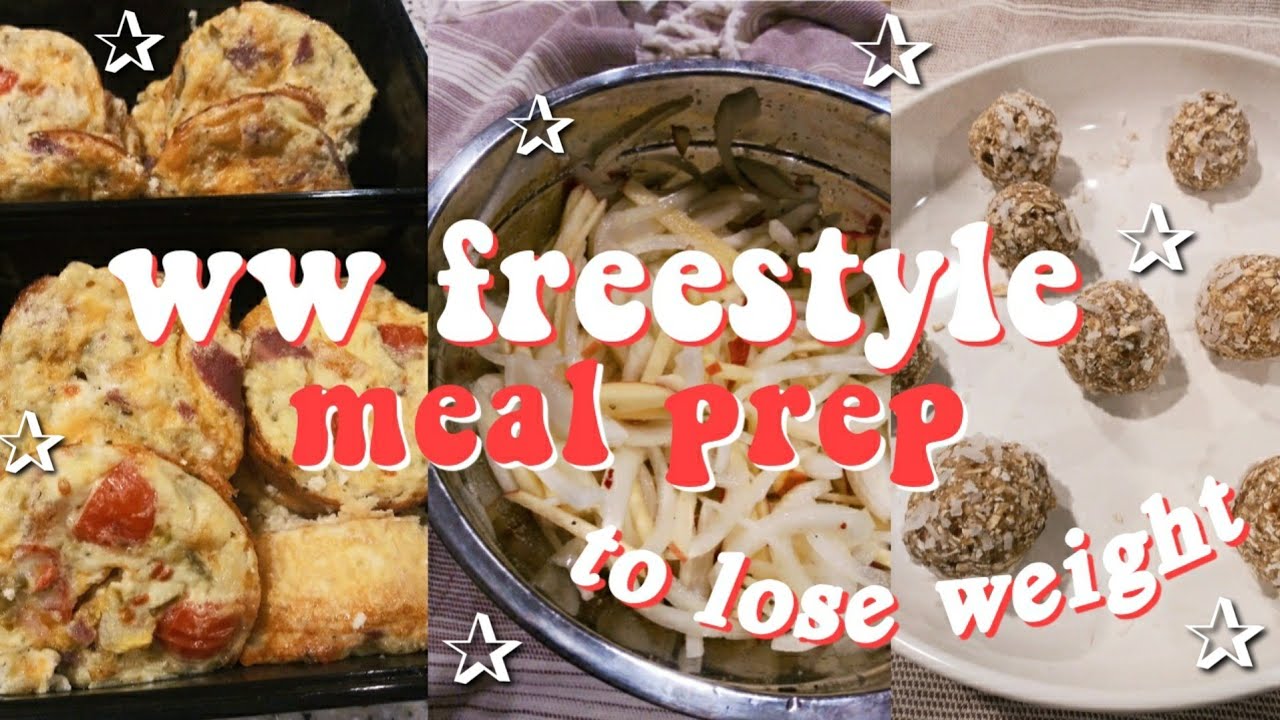 WEEKLY WW FREESTYLE MEAL PREP FOR WEIGHT LOSS | SALSA VERDE EGG BITES, OATMEAL BALLS, & MORE