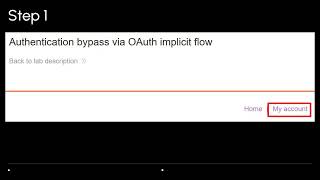 Lab: Authentication bypass via OAuth implicit flow | Portswigger Labs